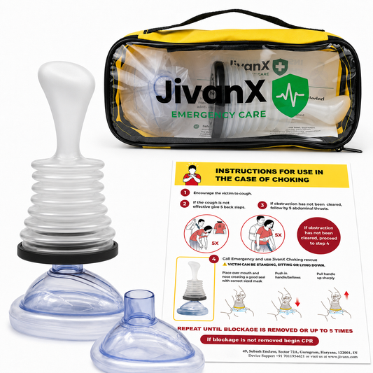 JivanX Anti Choking Device | Instructions Kit for Choking Rescue