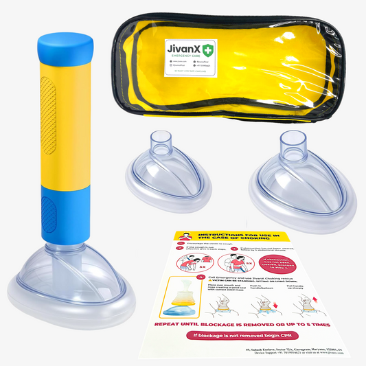 JivanX Anti Choking Device | Instructions Kit for Choking Rescue | Best Quality