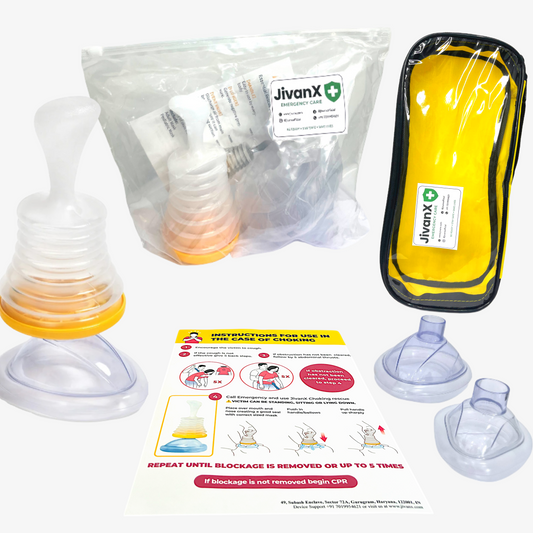 JivanX Anti Choking Device | Instructions Kit for Choking Rescue