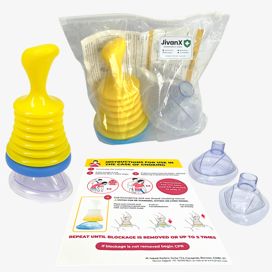JivanX Anti Choking Device | Instructions Kit for Choking Rescue