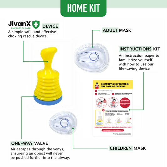 JivanX Anti Choking Device | Instructions Kit for Choking Rescue
