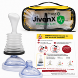JivanX Anti Choking Device | Instructions Kit for Choking Rescue - Black