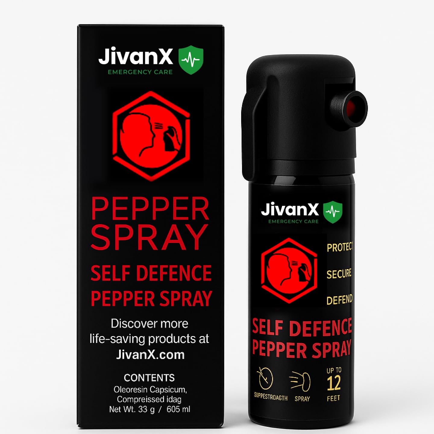 JivanX Personal Safety Spray – 55 ML